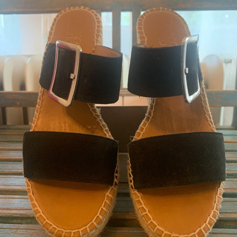 Sarto Franco ~ Platform Suede Sandal Size 8